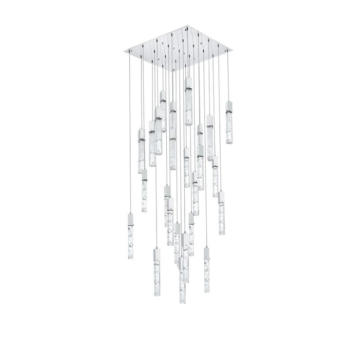 36 Inch Chandelier In Chrome