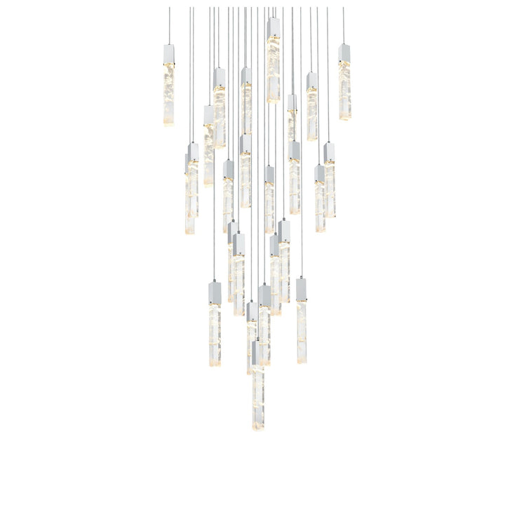 36 Inch Chandelier In Chrome