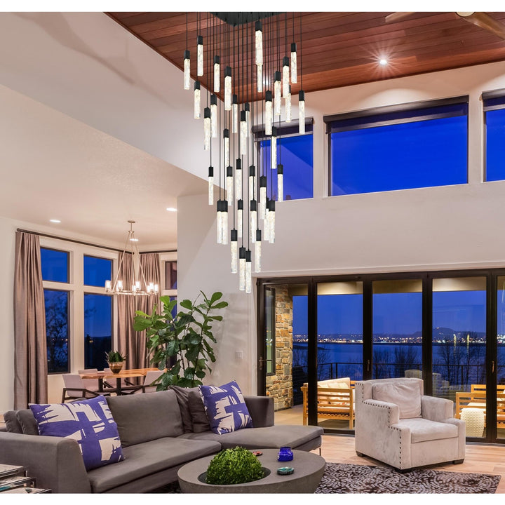 42 Inch Chandelier In Black