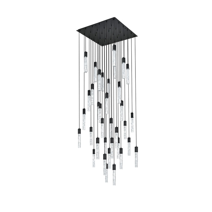 42 Inch Chandelier In Black