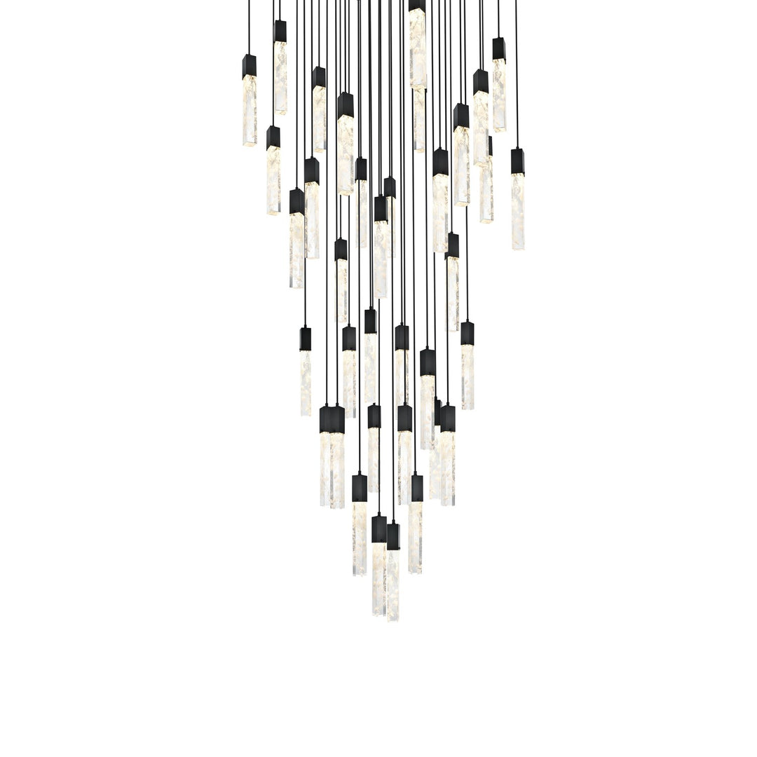 42 Inch Chandelier In Black