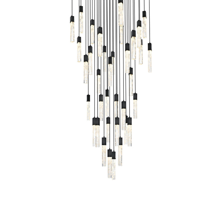 42 Inch Chandelier In Black