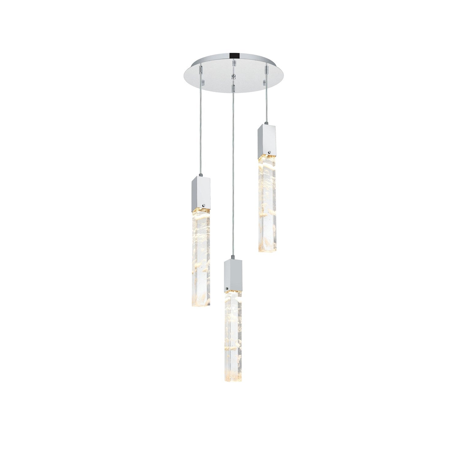 16 Inch Chandelier In Black by Elegant Lighting