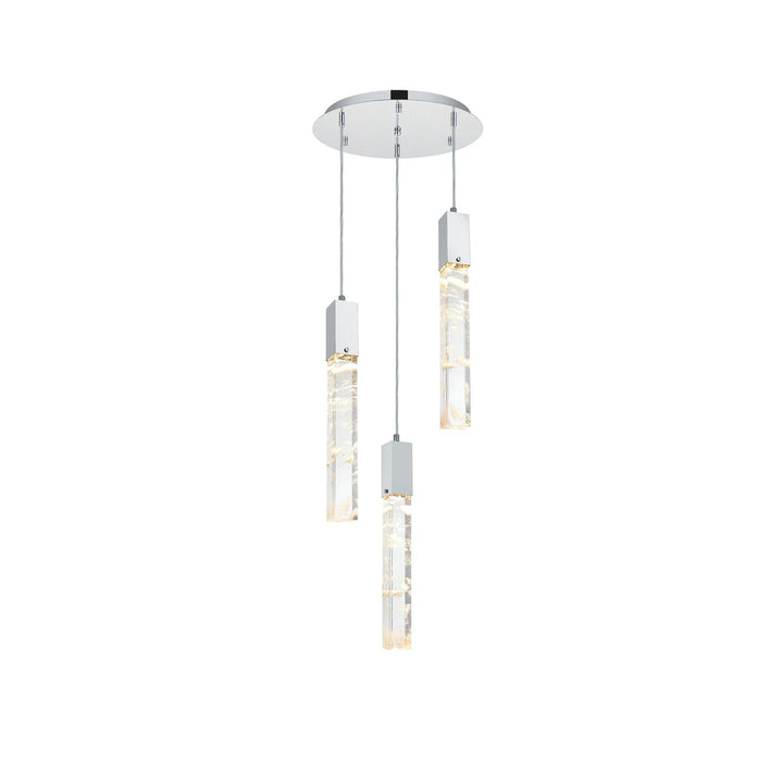 16 Inch Chandelier In Black by Elegant Lighting