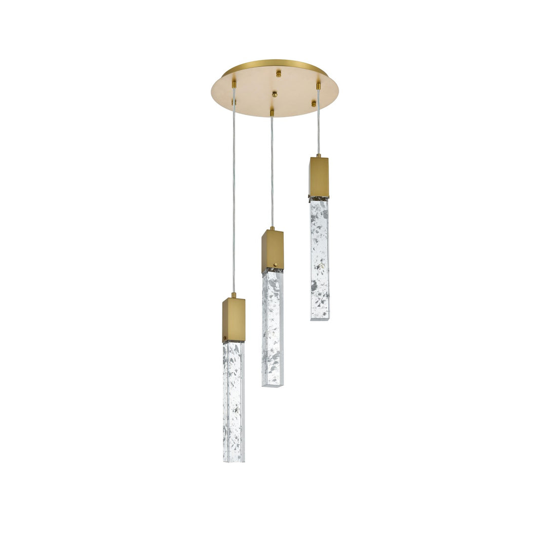 16 Inch Chandelier In Satin Gold