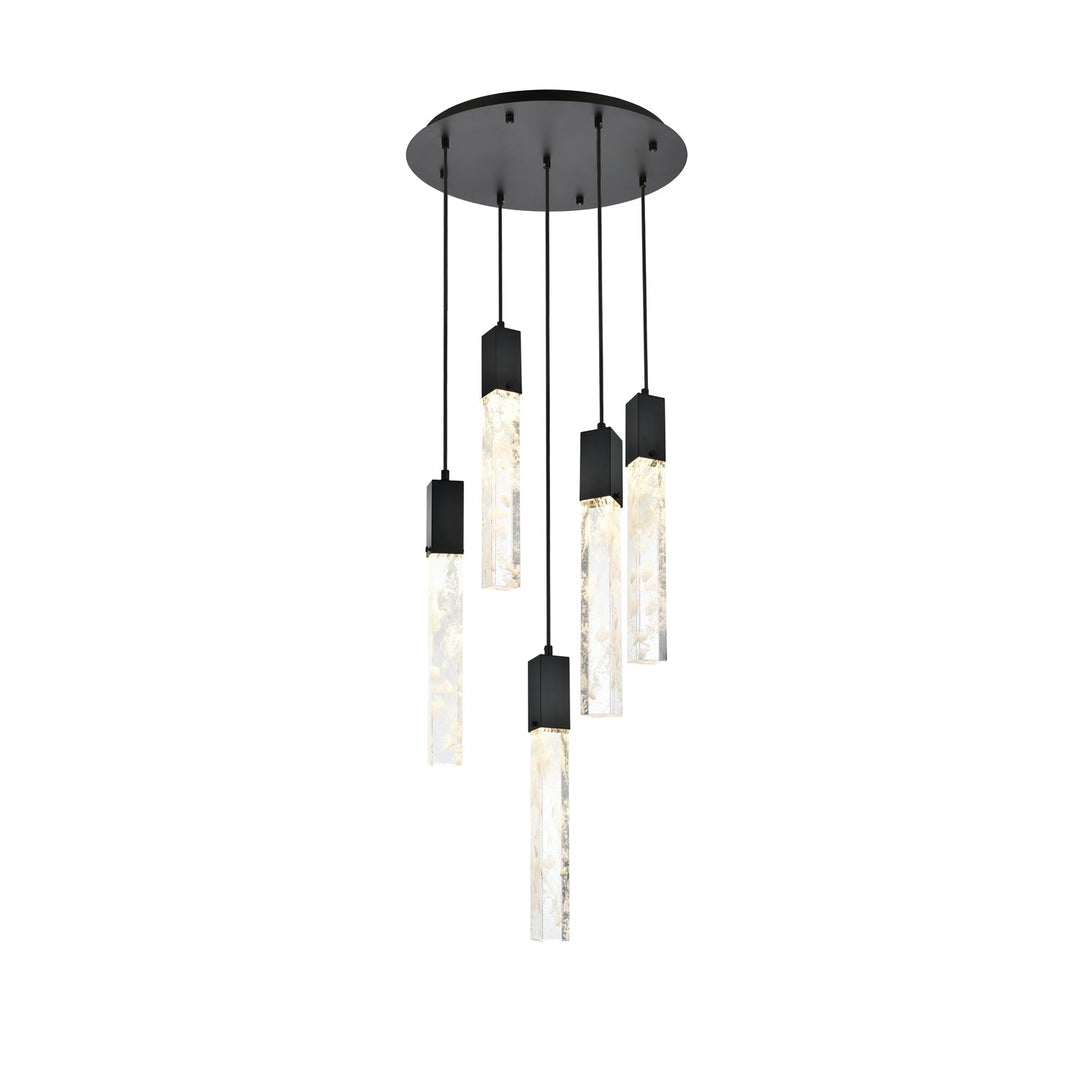 20 Inch Chandelier In Chrome by Elegant Lighting