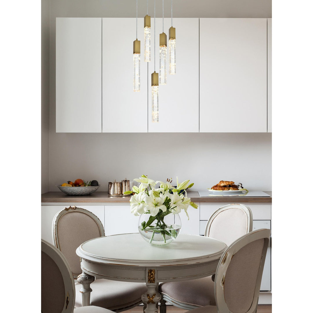 20 Inch Chandelier In Satin Gold