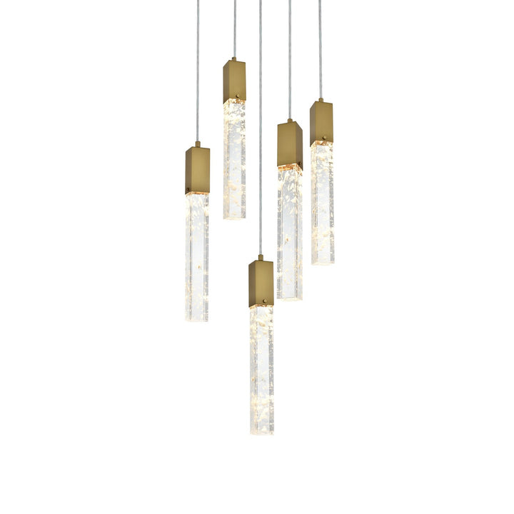 20 Inch Chandelier In Satin Gold