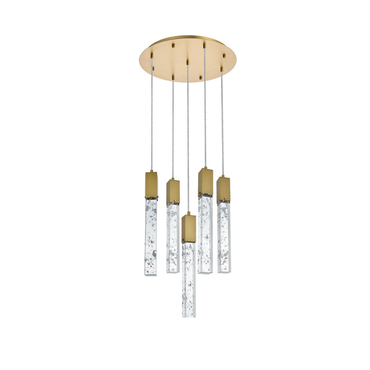 20 Inch Chandelier In Satin Gold