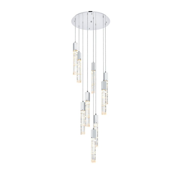 24 Inch Chandelier In Chrome by Elegant Lighting