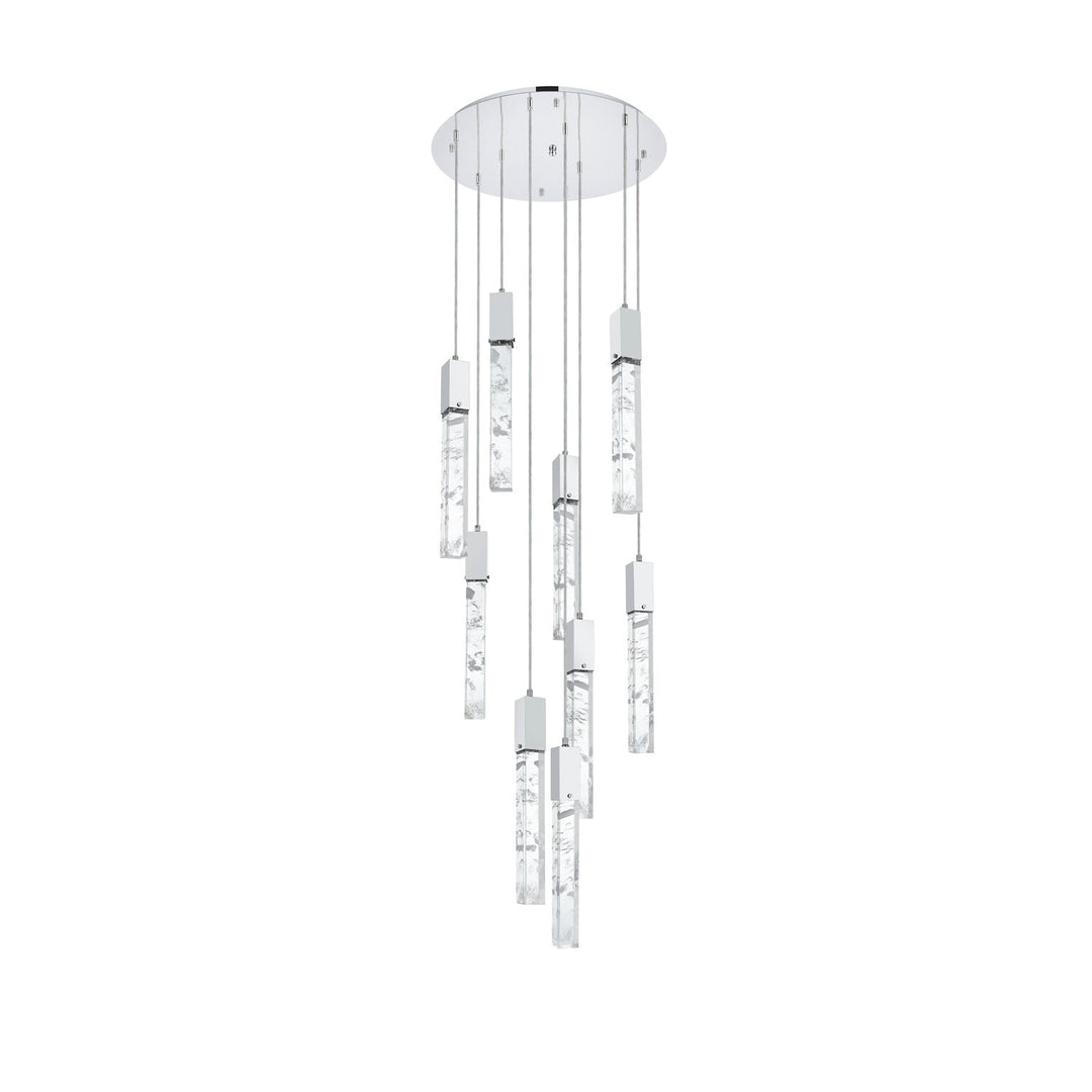 24 Inch Chandelier In Chrome