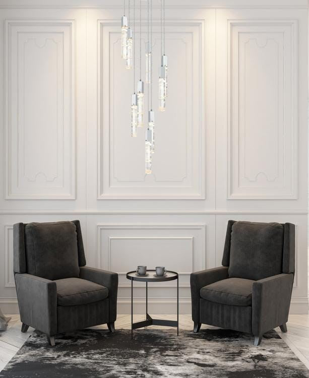 24 Inch Chandelier In Chrome