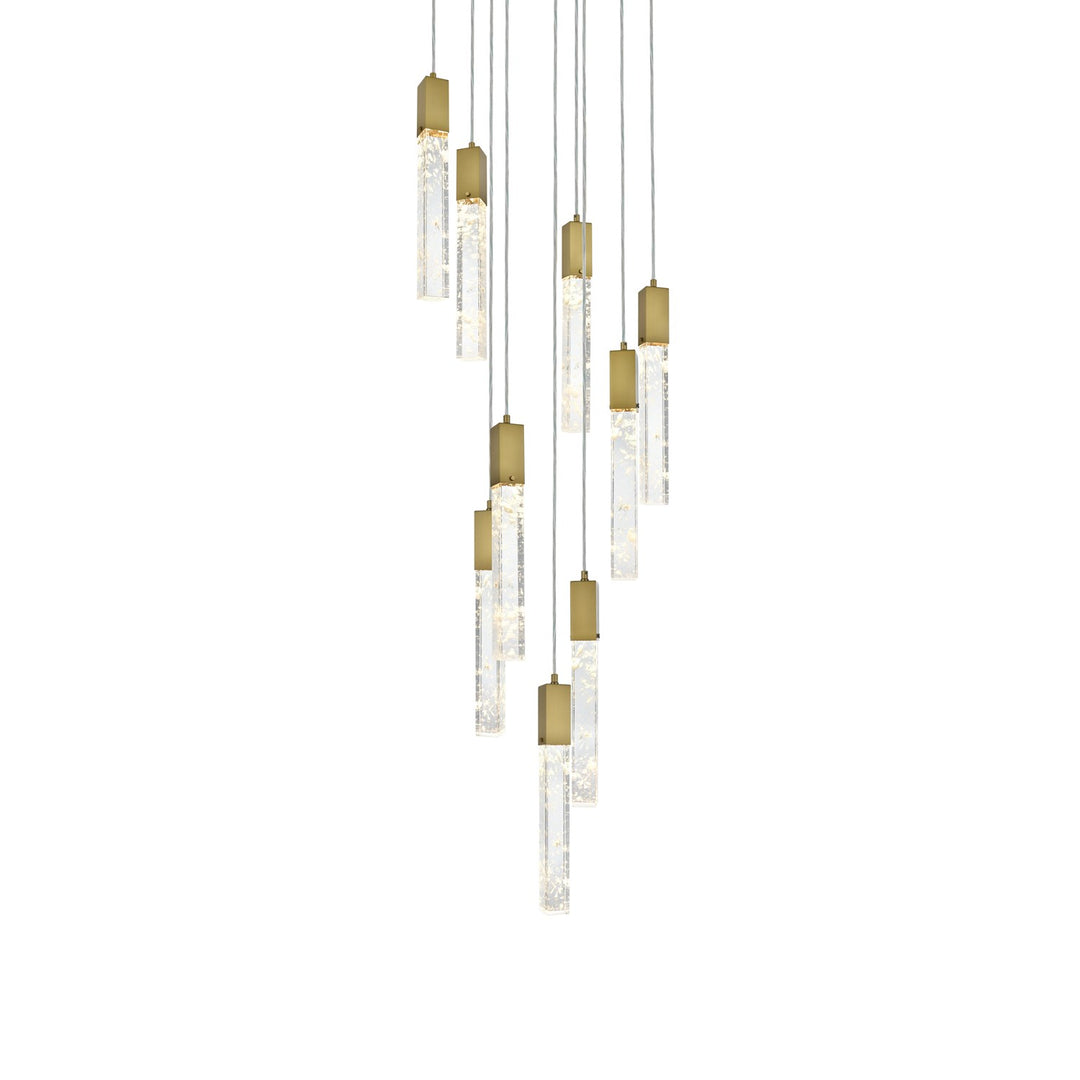 24 Inch Chandelier In Satin Gold