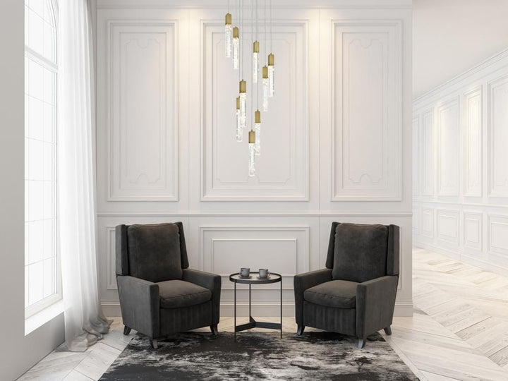 24 Inch Chandelier In Satin Gold