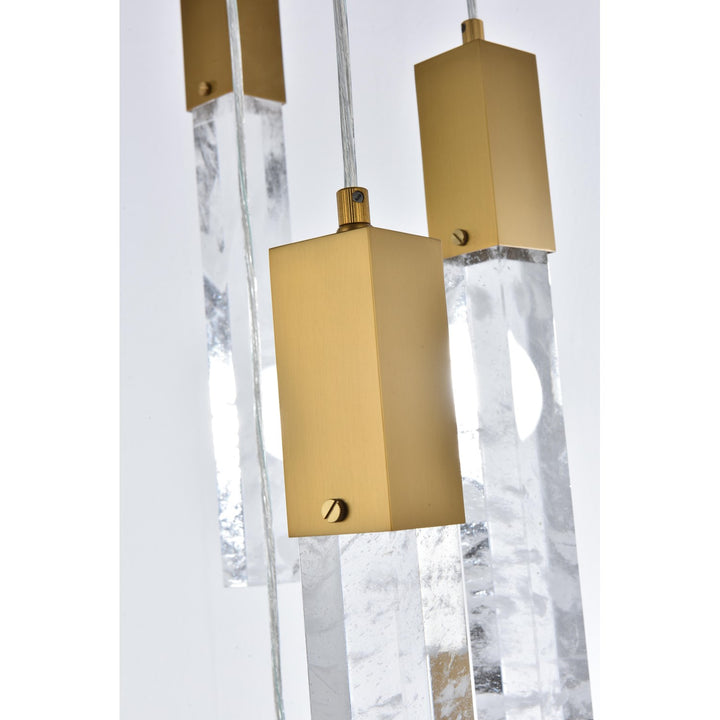 24 Inch Chandelier In Satin Gold