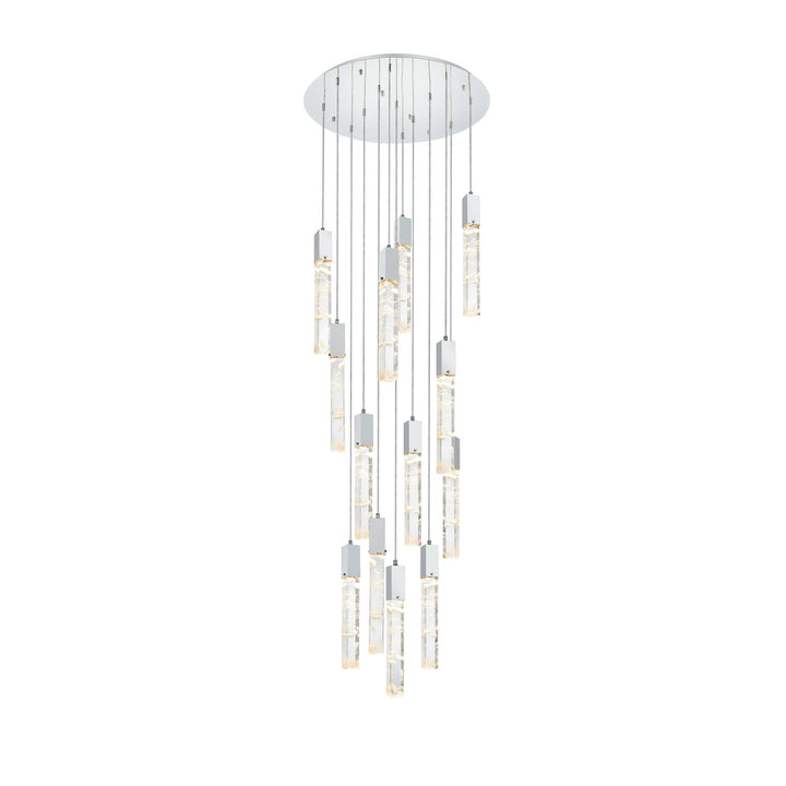 30 Inch Chandelier In Chrome by Elegant Lighting