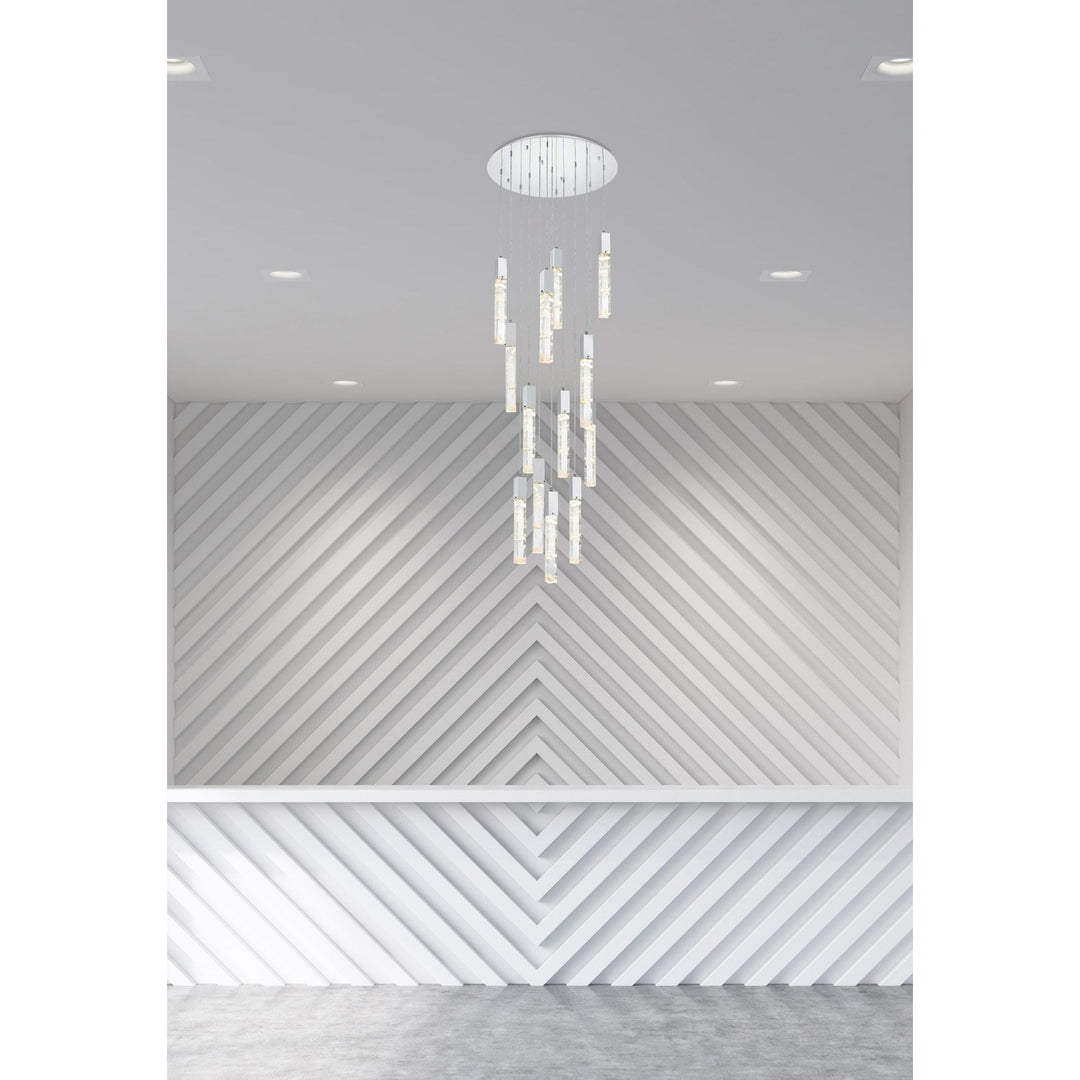 30 Inch Chandelier In Chrome