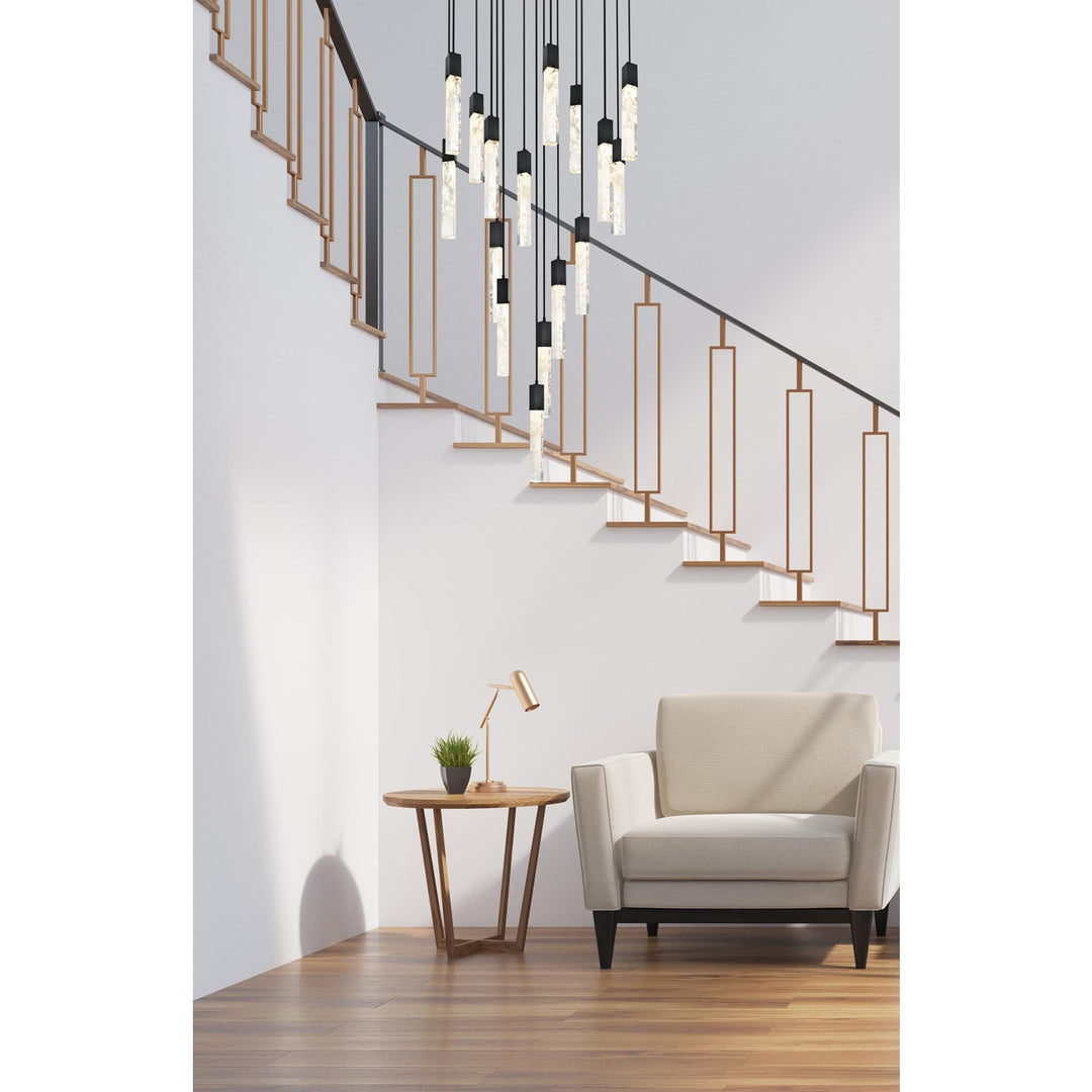 36 Inch Chandelier In Black