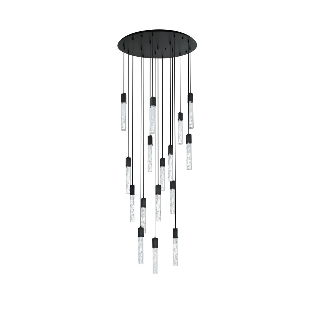 36 Inch Chandelier In Black