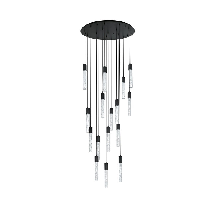 36 Inch Chandelier In Black