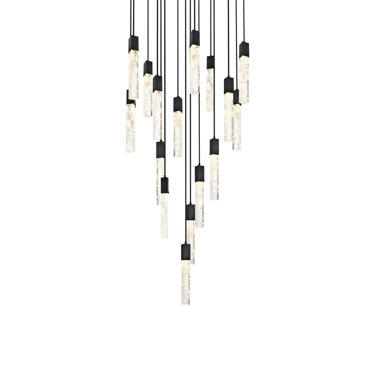 36 Inch Chandelier In Black