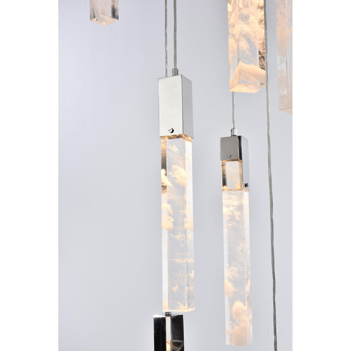 36 Inch Chandelier In Chrome