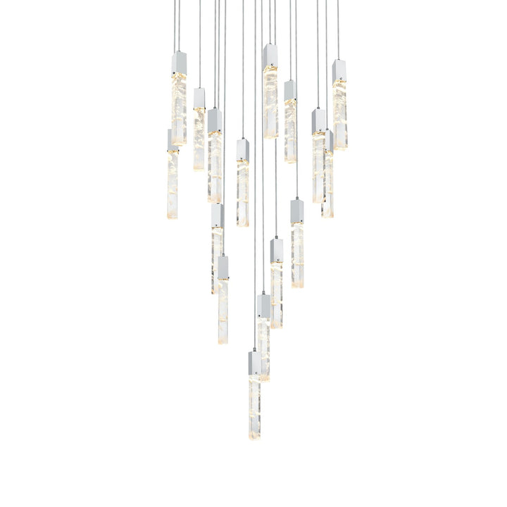 36 Inch Chandelier In Chrome