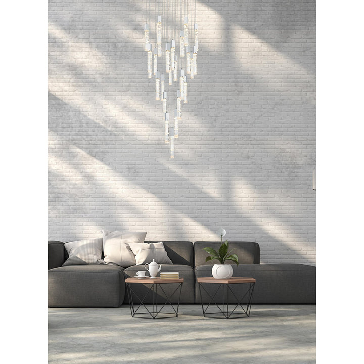 42 Inch Chandelier In Chrome