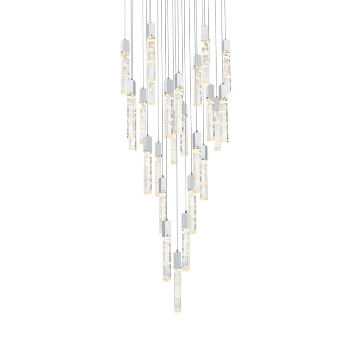 42 Inch Chandelier In Chrome