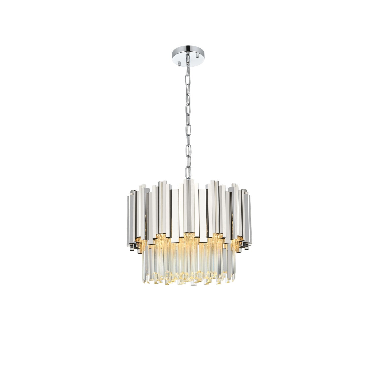 16 Inch Chandelier In Chrome by Elegant Lighting