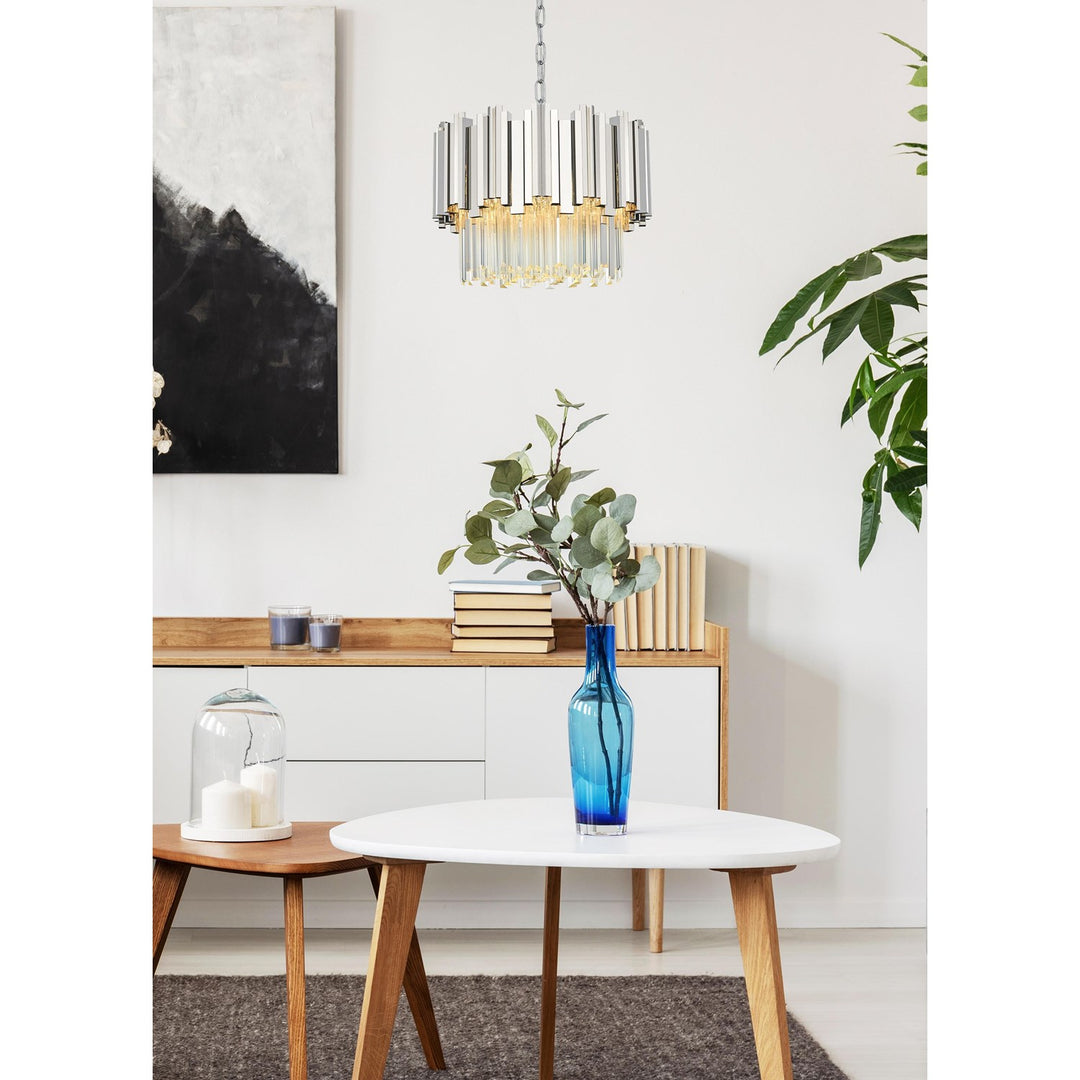 16 Inch Chandelier In Chrome
