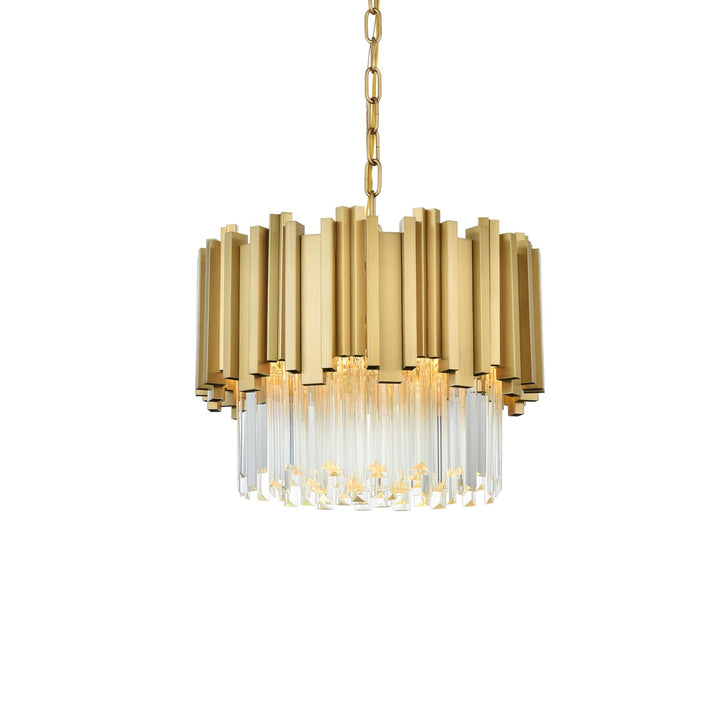 16 Inch Chandelier In Satin Gold