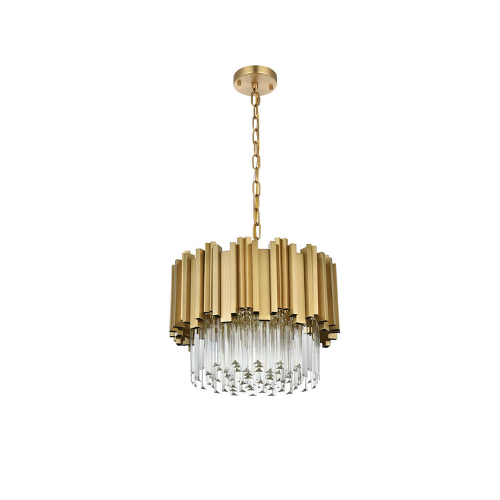 16 Inch Chandelier In Satin Gold