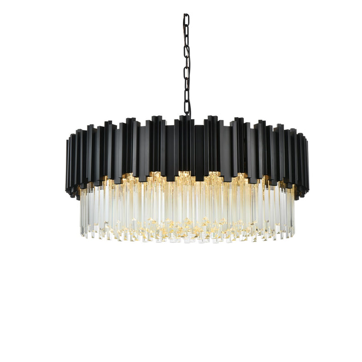32 Inch Chandelier In Black