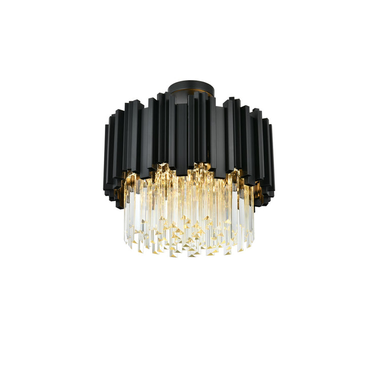 16 Inch Flush Mount In Black
