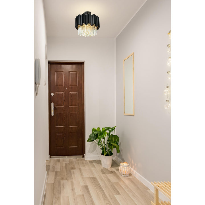 16 Inch Flush Mount In Black