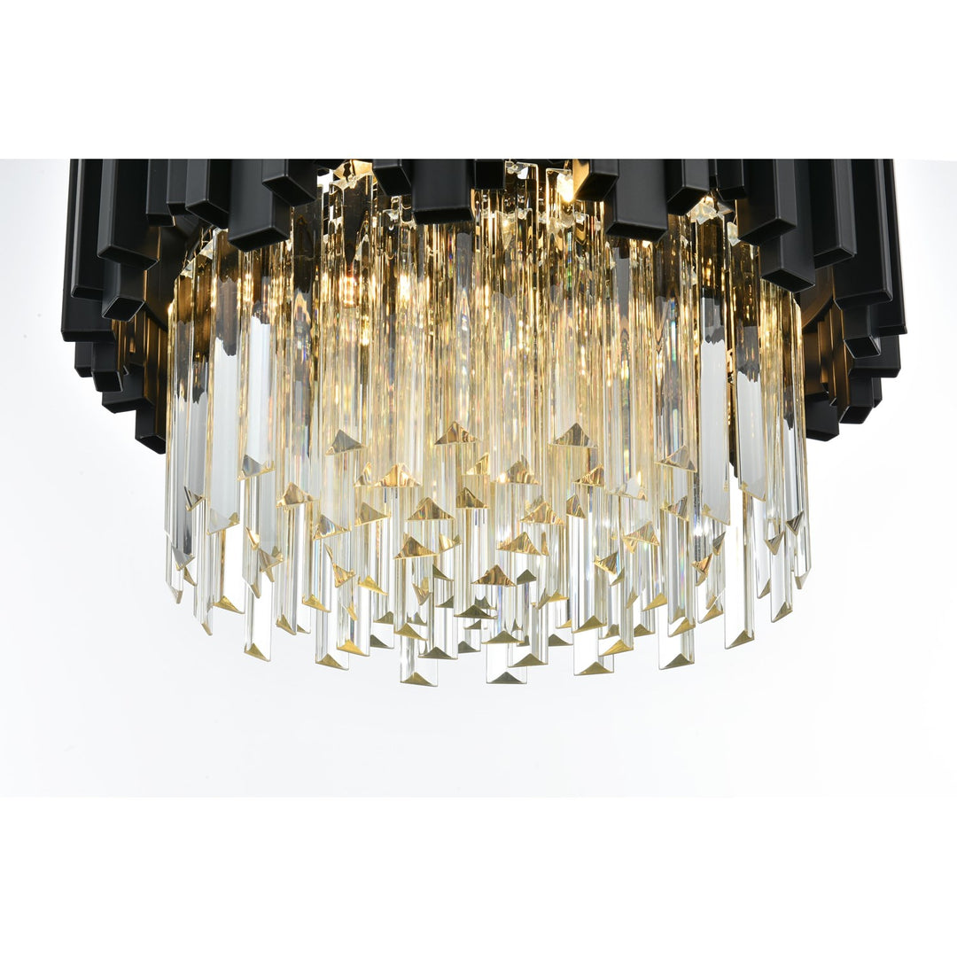16 Inch Flush Mount In Black
