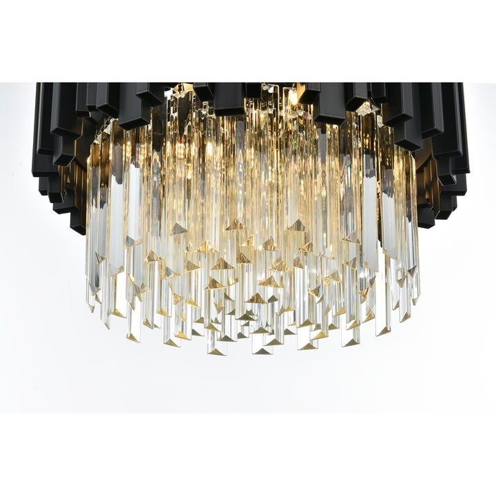 16 Inch Flush Mount In Black