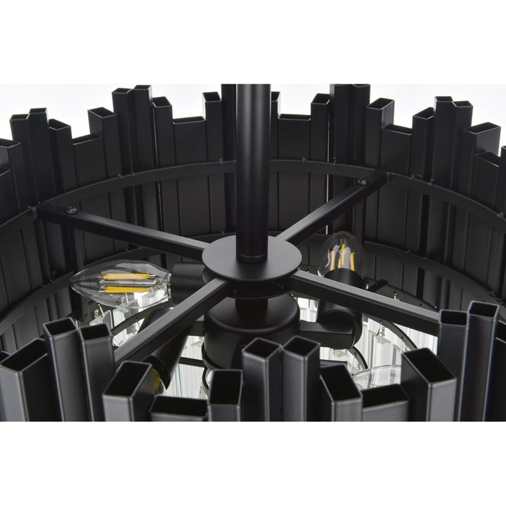 16 Inch Flush Mount In Black