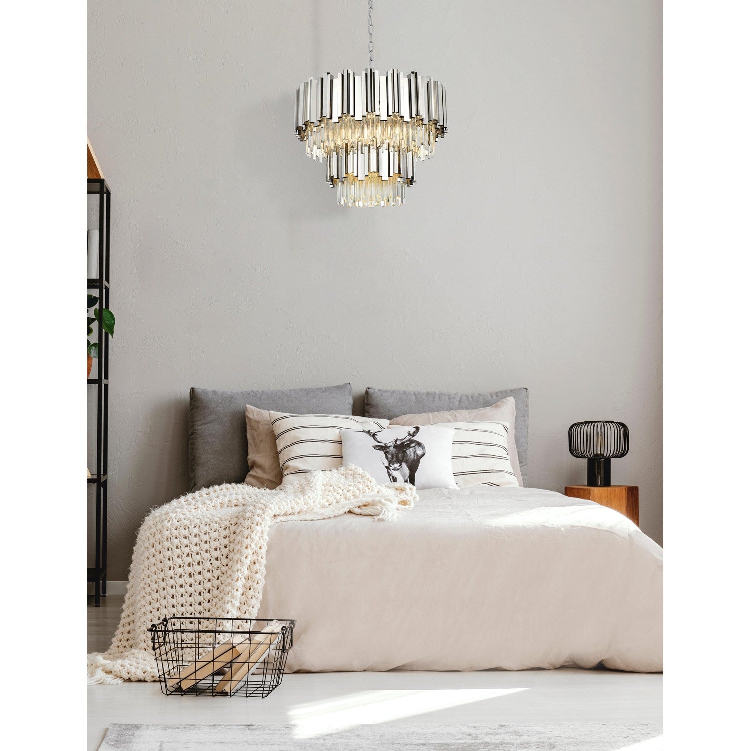 24 Inch Chandelier In Chrome