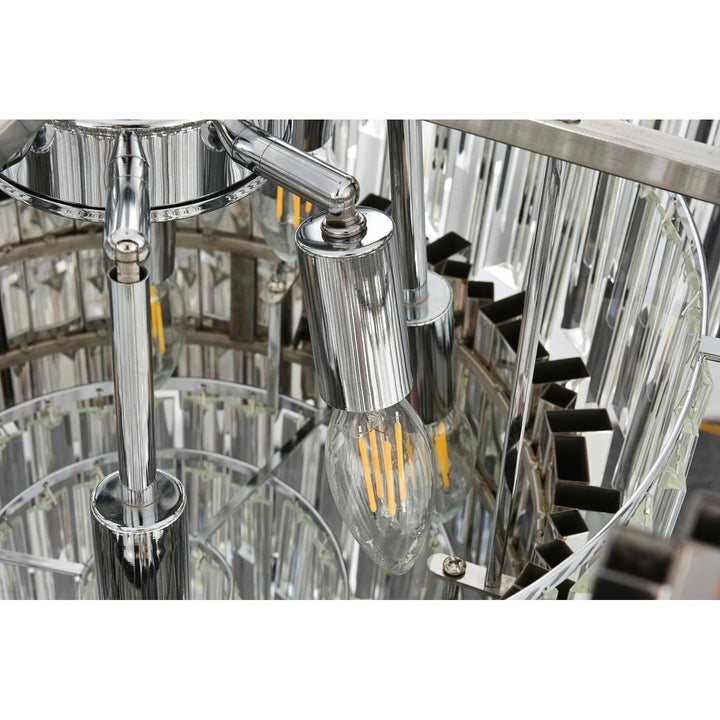 24 Inch Chandelier In Chrome