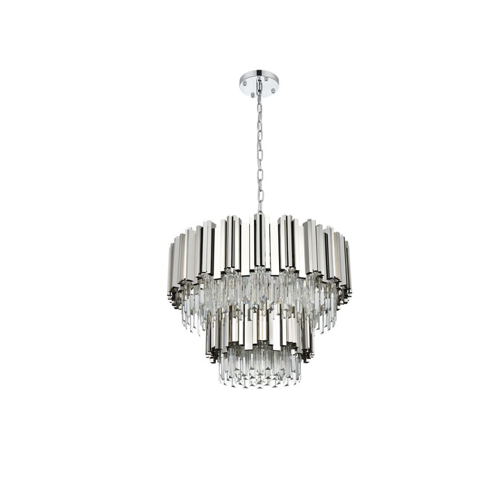 24 Inch Chandelier In Chrome