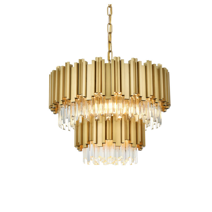24 Inch Chandelier In Satin Gold