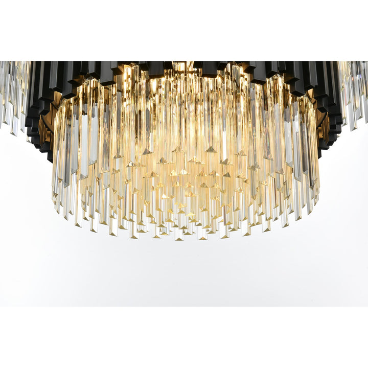 40 Inch Chandelier In Black