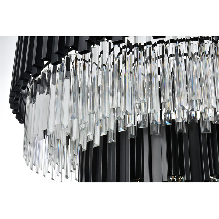 40 Inch Chandelier In Black