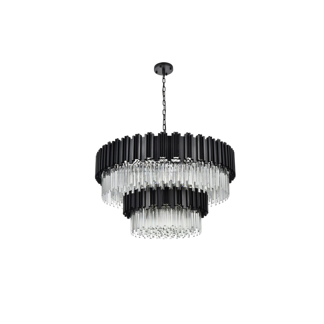 40 Inch Chandelier In Black