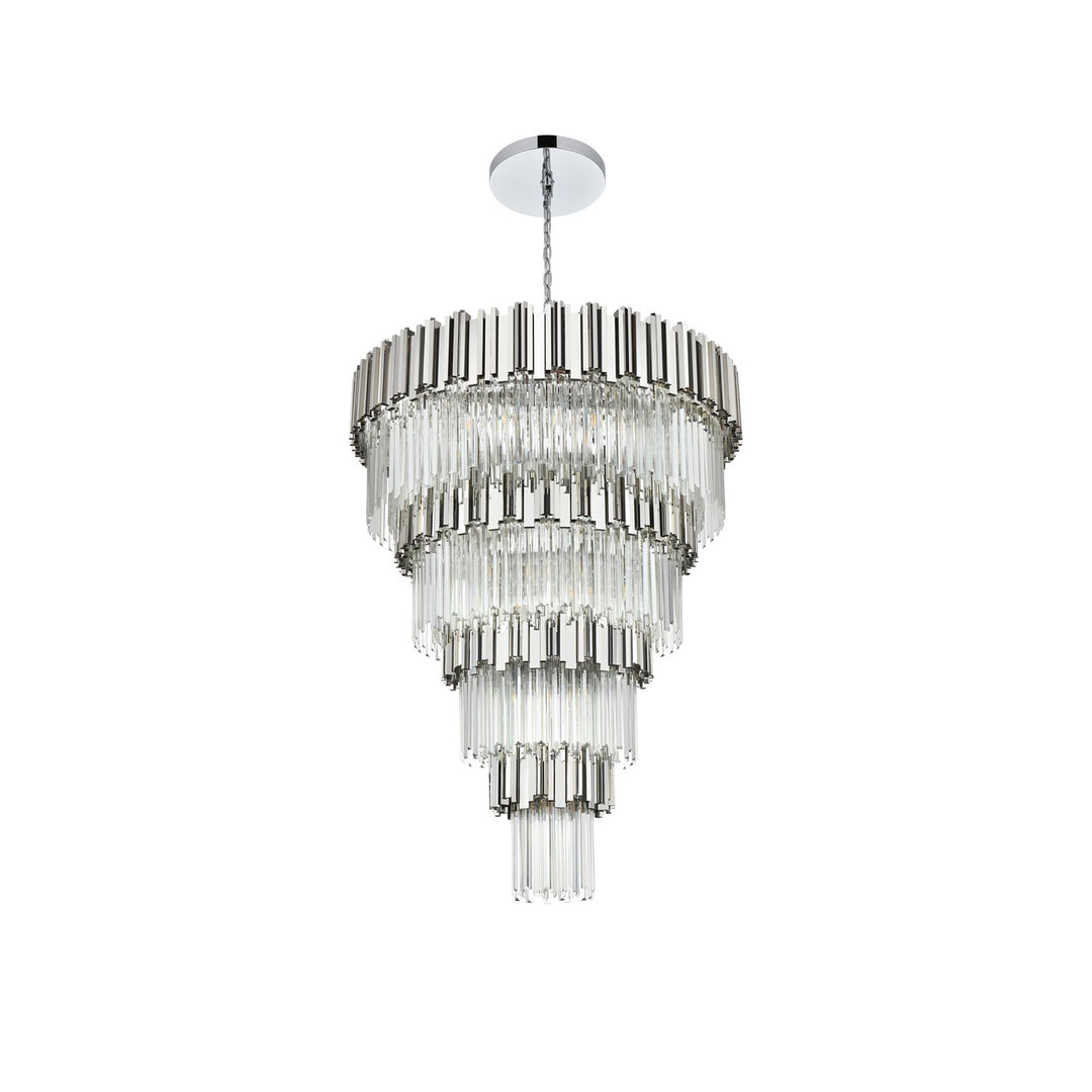 40 Inch Chandelier In Chrome