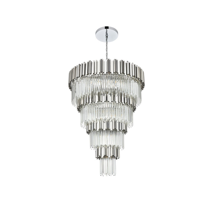 40 Inch Chandelier In Chrome