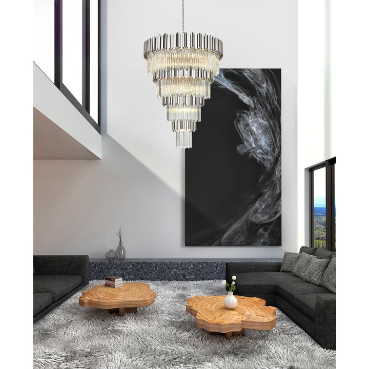 40 Inch Chandelier In Chrome