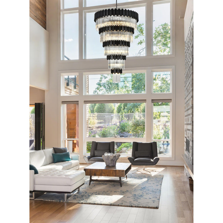 48 Inch Chandelier In Black
